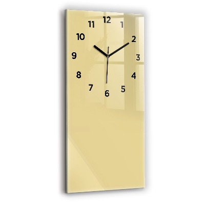 Horloge rectangulaire verticale Couleur crème