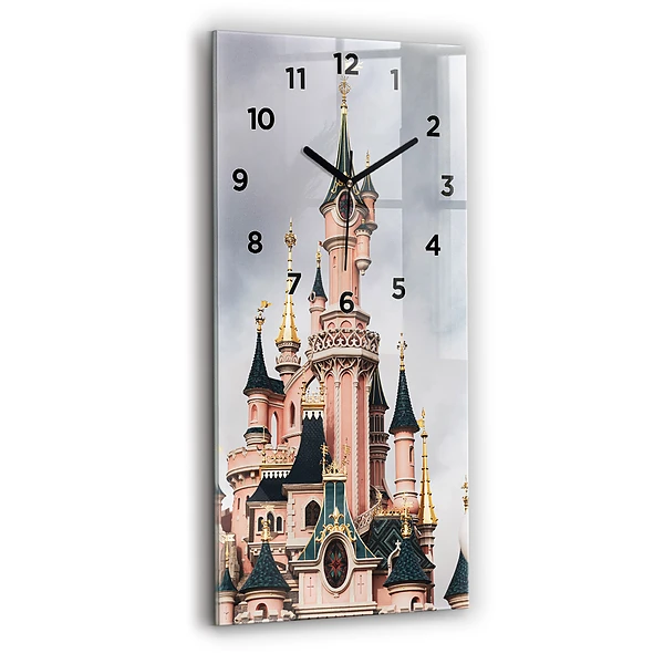 Horloge rectangulaire verticale Château de Disneyland à Paris