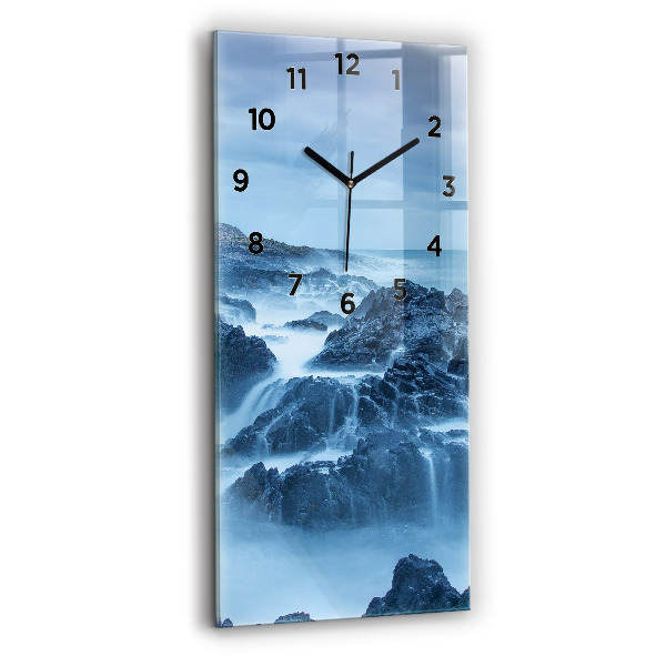 Horloge verticale en verre Phare