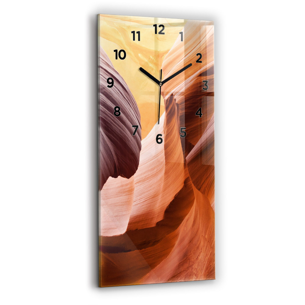 Horloge murale en verre rectangulaire Canyon de l'Antilope