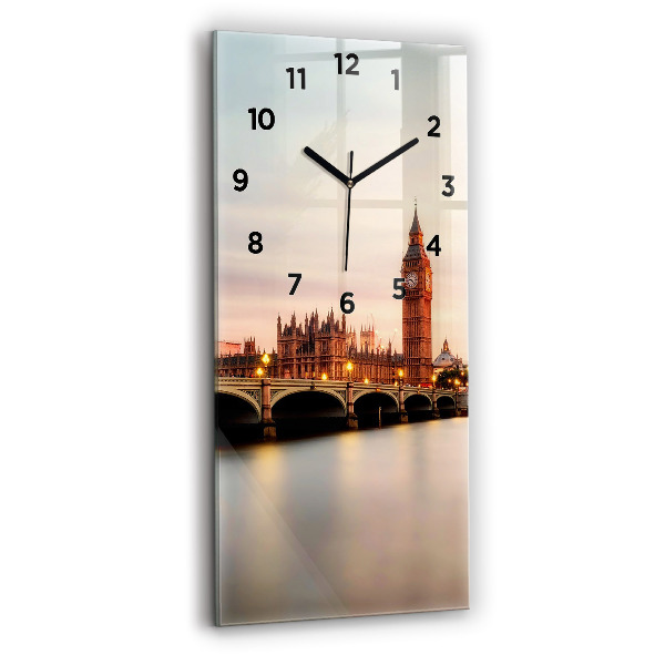 Horloge murale en verre rectangulaire Big Ben à Londres