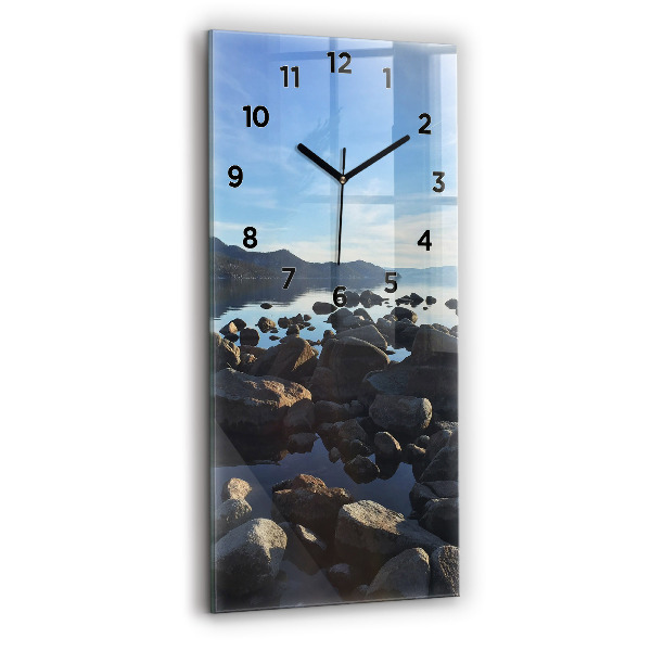 Horloge rectangulaire verticale Vue sur la mer