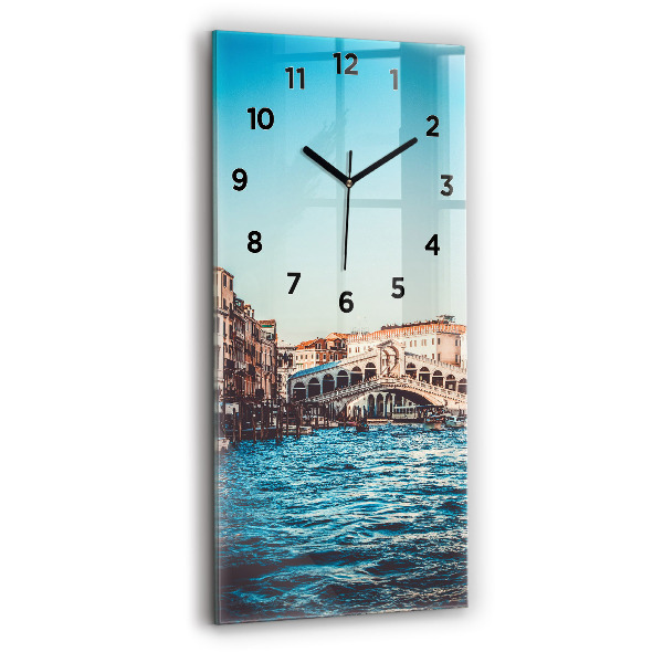 Horloge rectangulaire verticale Le pont du Rialto à Venise