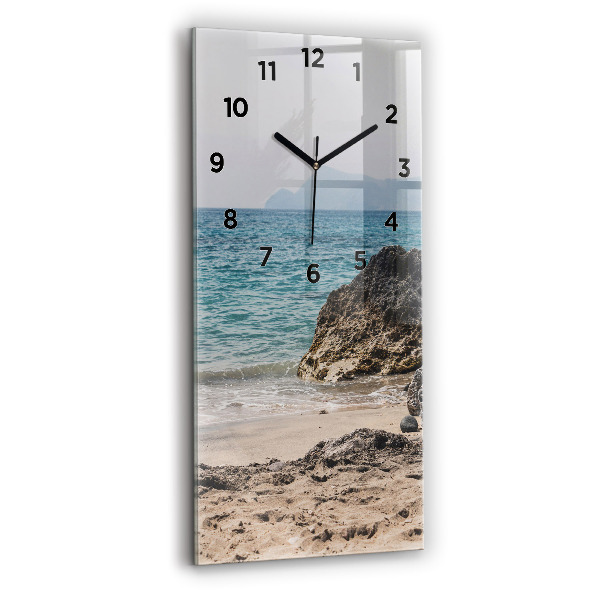 Horloge rectangulaire verticale Vue sur la mer Méditerranée