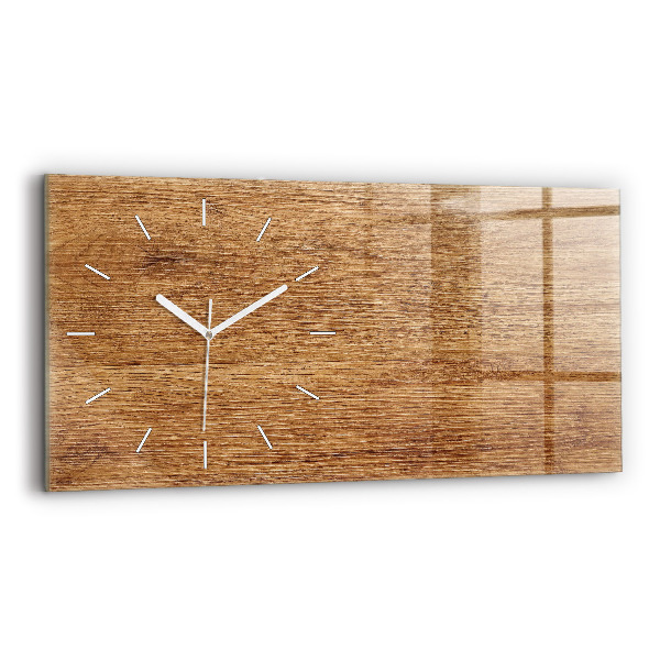 Horloge murale horizontale Bois clair