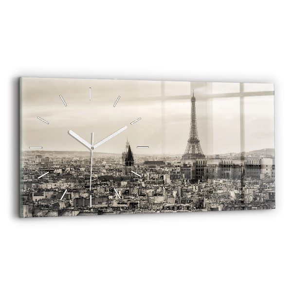 Horloge rectangulaire horizontale Panorama de Paris