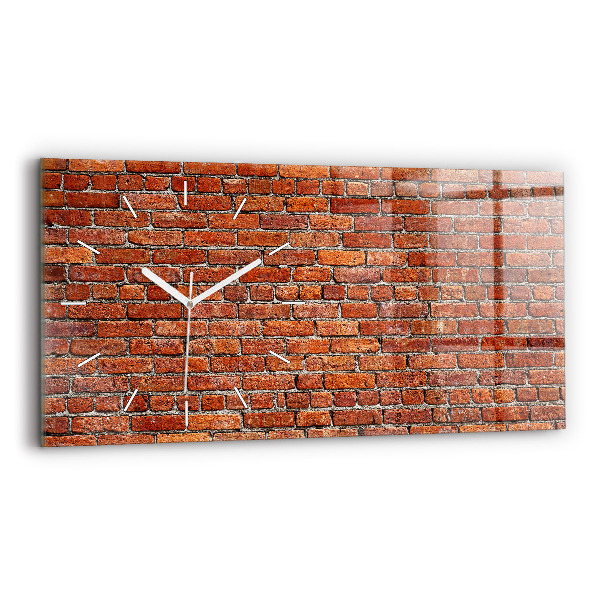 Horloge horizontale en verre Vieux mur de briques