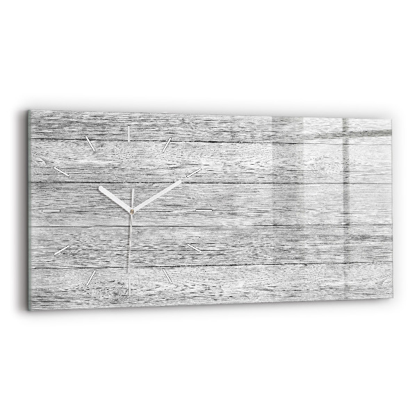 Horloge murale horizontale Panneaux en bois