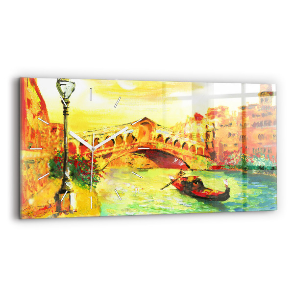 Horloge rectangulaire horizontale Pont du Rialto à Venise