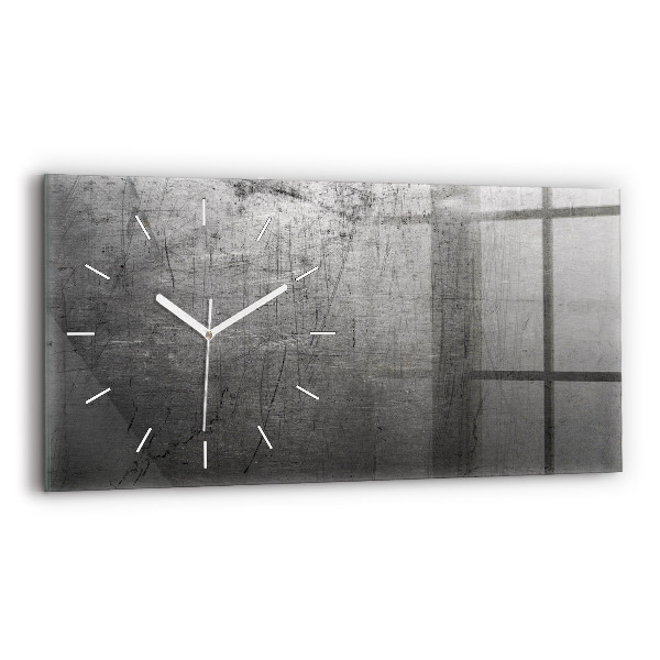 Horloge rectangulaire horizontale Mur de métal