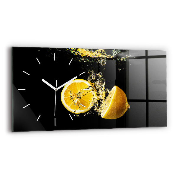 Horloge murale horizontale Citrons