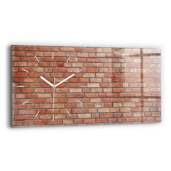 Horloge rectangulaire horizontale Mur de briques