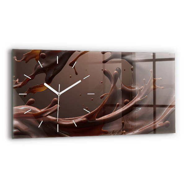 Horloge murale horizontale Cacao