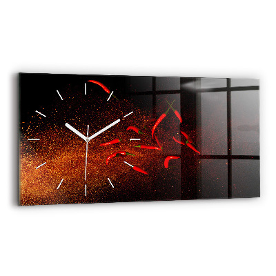 Horloge rectangulaire horizontale Piments