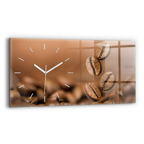 Horloge horizontale en verre Couleurs abstraites