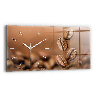 Horloge horizontale en verre Couleurs abstraites