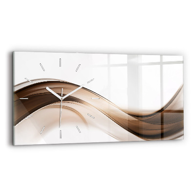 Horloge rectangulaire horizontale Ligne abstraite