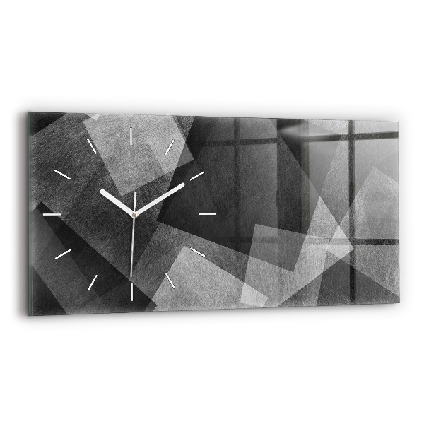 Horloge rectangulaire horizontale Abstraction géométrique