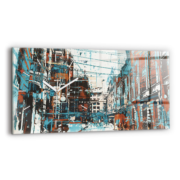 Horloge rectangulaire horizontale Art de la rue