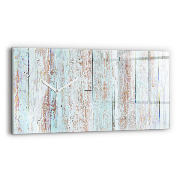 Horloge murale horizontale Bois pastel