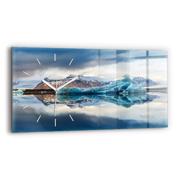 Horloge horizontale en verre Lac Jokulsarlon Islande