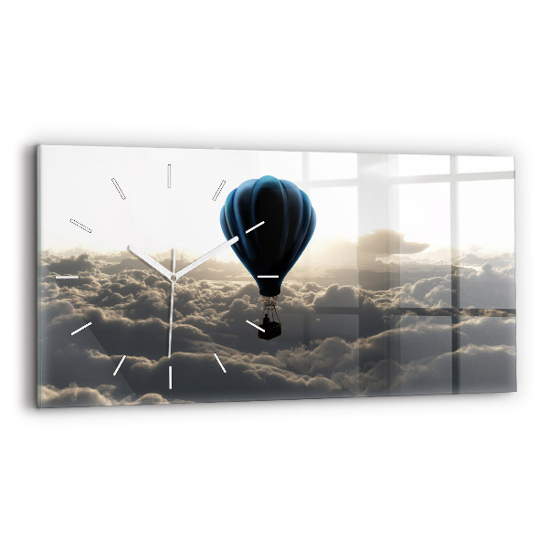 Horloge murale horizontale Ballon dans le ciel