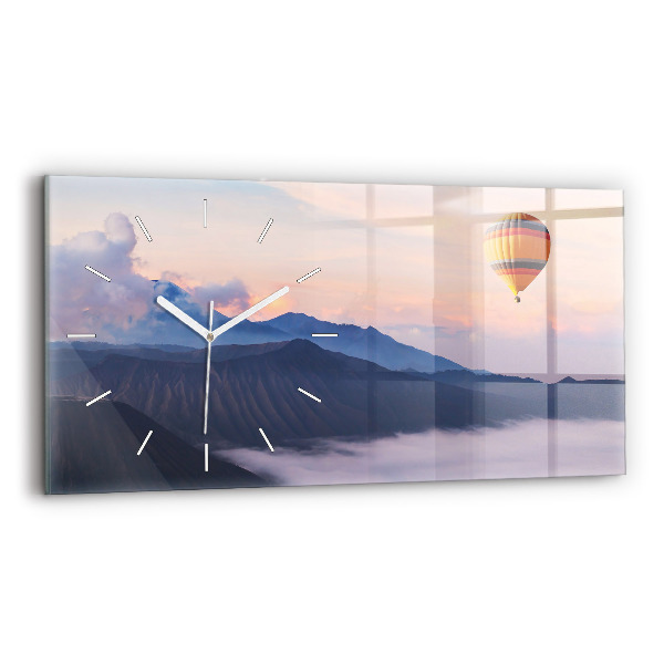 Horloge rectangulaire horizontale Beau paysage