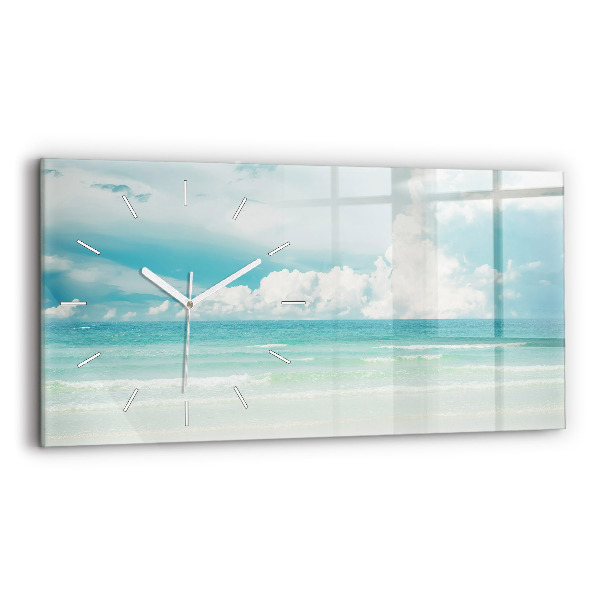 Horloge rectangulaire horizontale Paysage mer