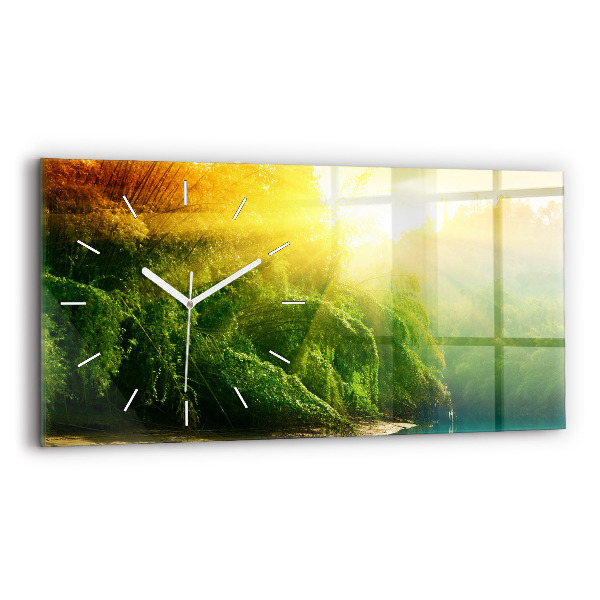 Horloge rectangulaire horizontale Nature paisible