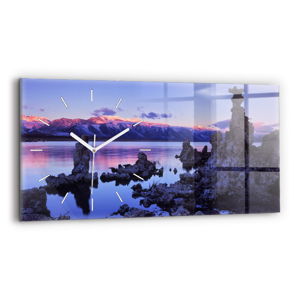 Horloge rectangulaire horizontale Lac de Californie