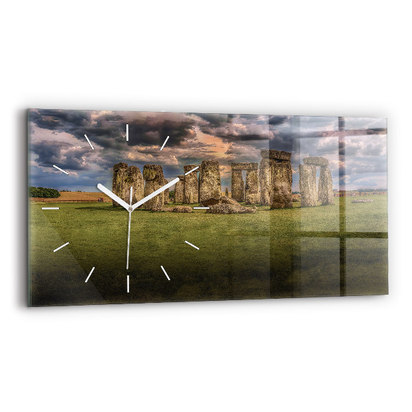 Horloge horizontale en verre Nimbostratus de Stonehenge