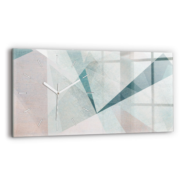 Horloge rectangulaire horizontale Texture abstraite de triangles