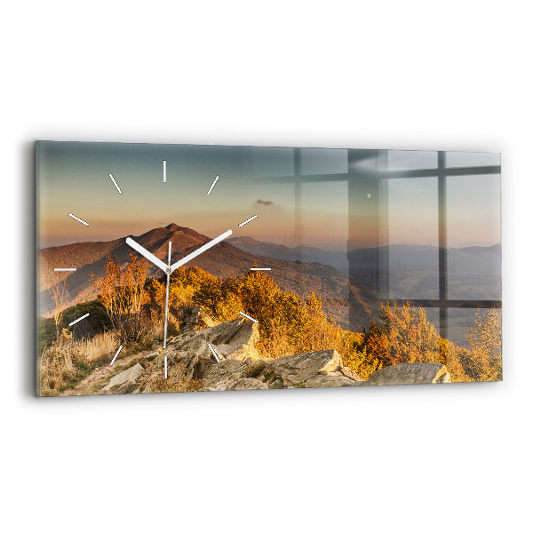 Horloge rectangulaire horizontale Montagnes Bieszczady