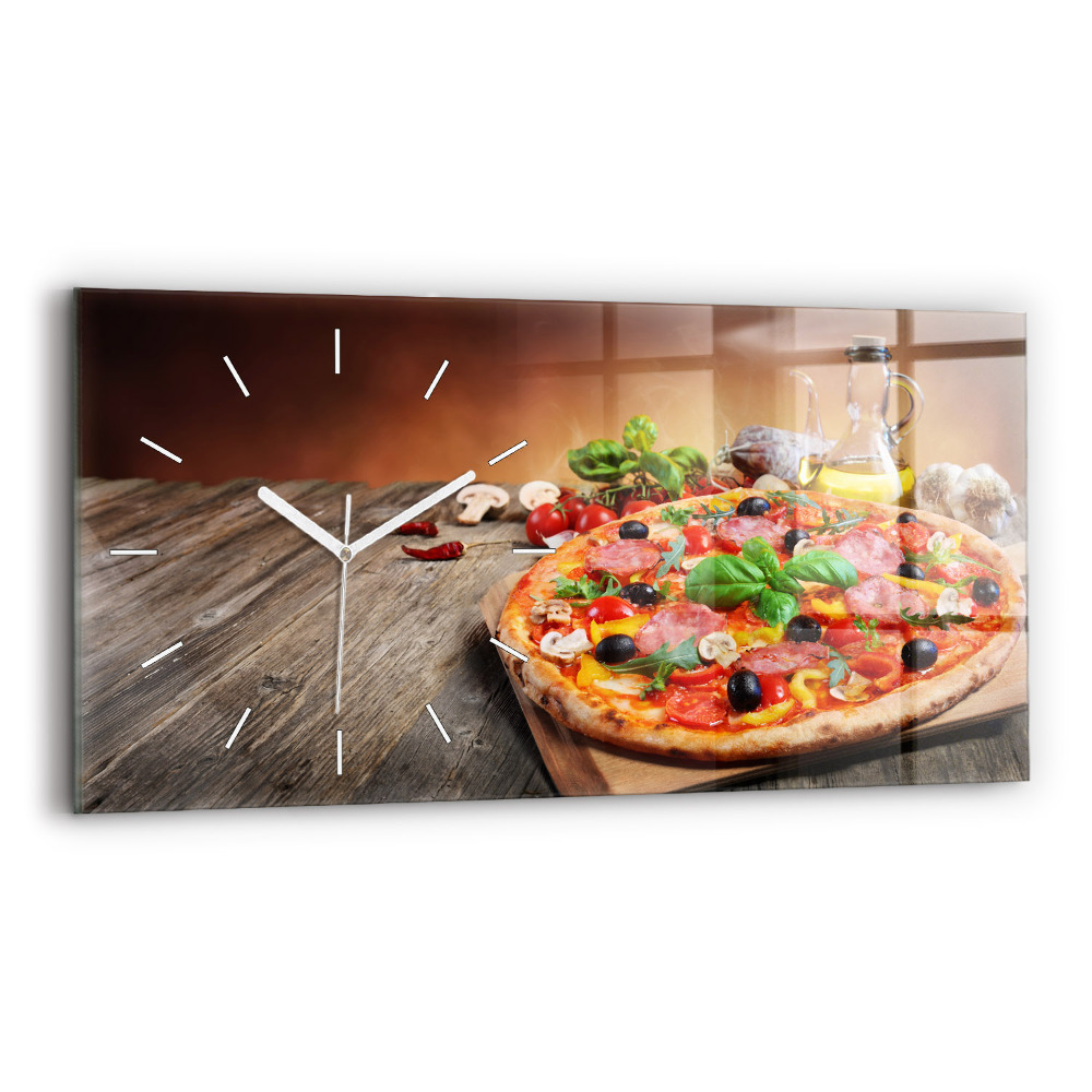 Horloge rectangulaire horizontale Cœur culinaire de l'Italie