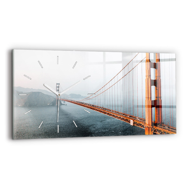 Horloge murale horizontale Golden Gate Bridge