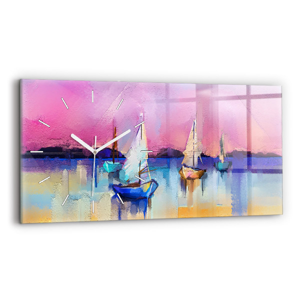 Horloge rectangulaire horizontale Paysage marin