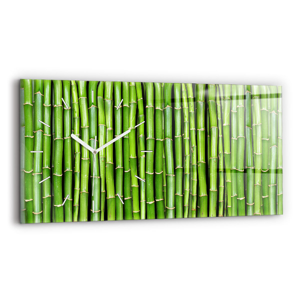 Horloge horizontale en verre Bambou asiatique