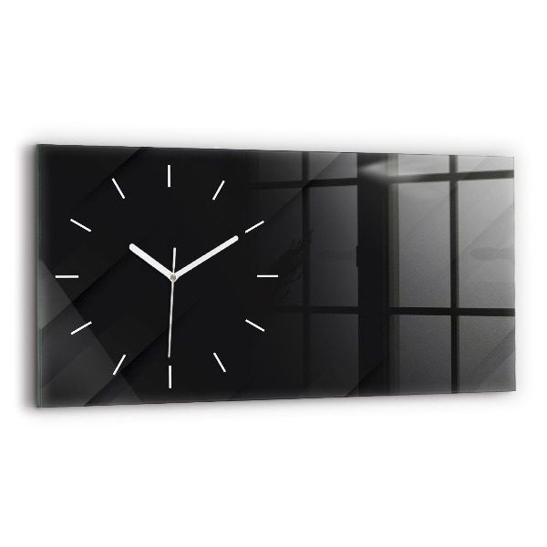 Horloge murale horizontale Motif de mur sombre