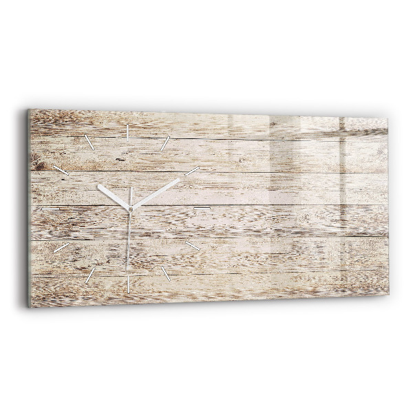 Horloge rectangulaire horizontale Panneaux en bois