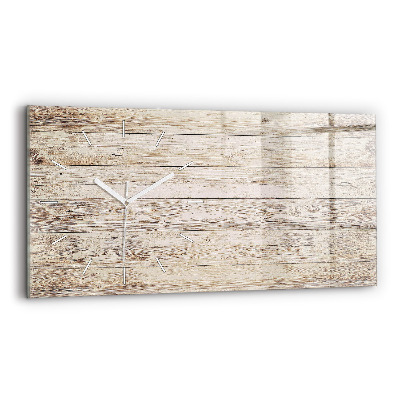 Horloge rectangulaire horizontale Panneaux en bois