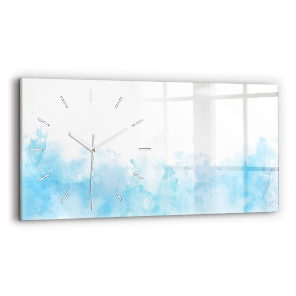 Horloge rectangulaire horizontale Taches peintes