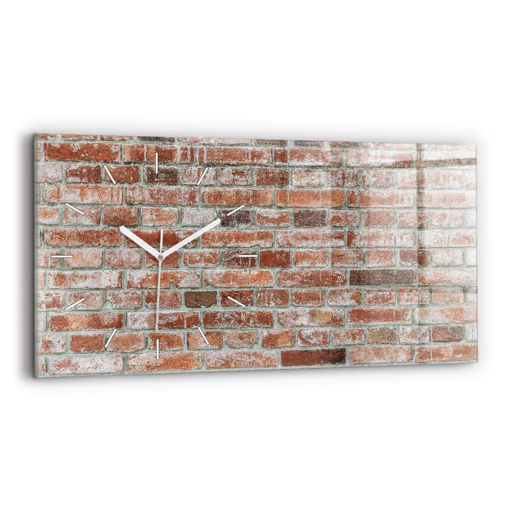 Horloge murale horizontale Mur de briques