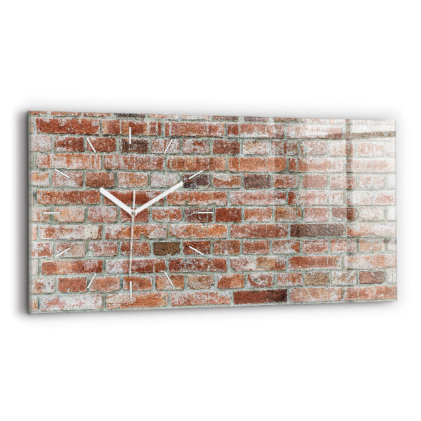 Horloge murale horizontale Mur de briques