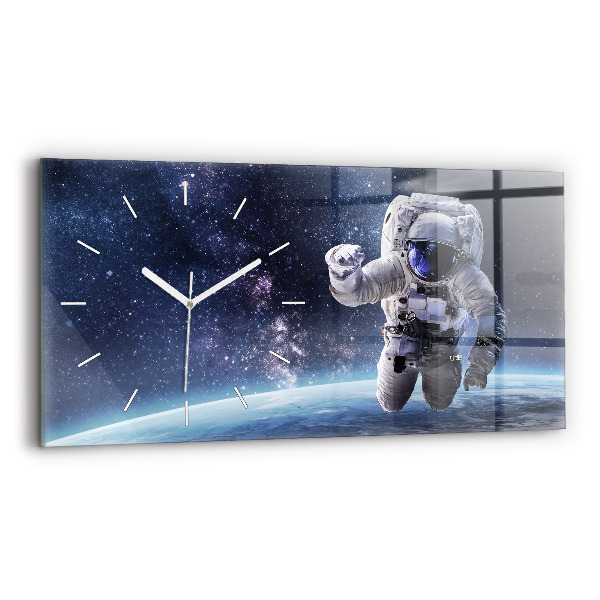 Horloge rectangulaire horizontale Astronaute