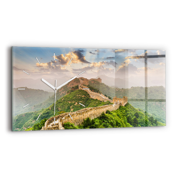 Horloge horizontale en verre Grande Muraille de Chine