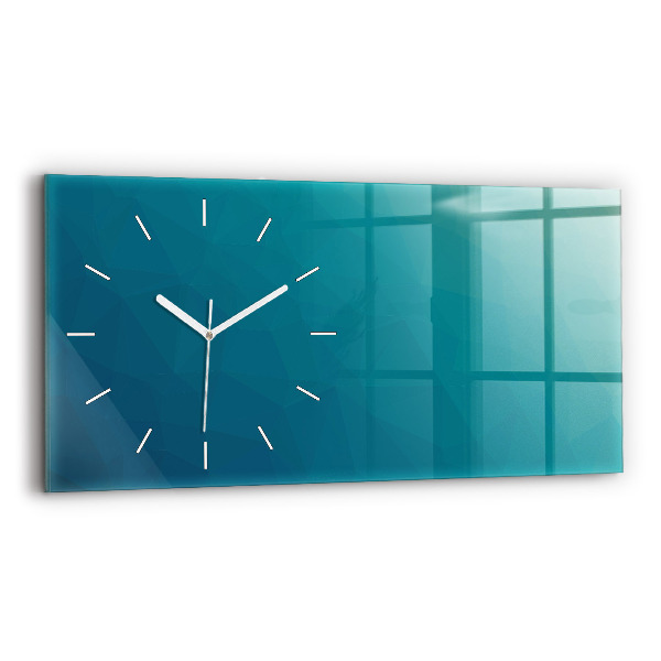 Horloge rectangulaire horizontale Abstraction marine