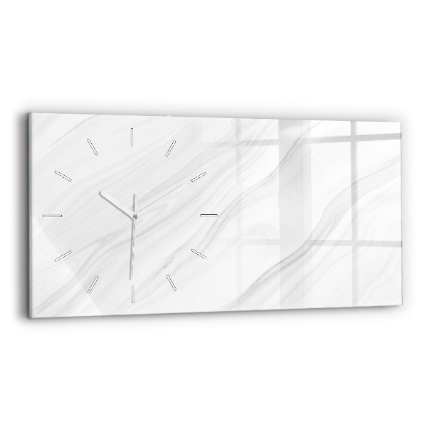 Horloge murale horizontale Marbre décoratif