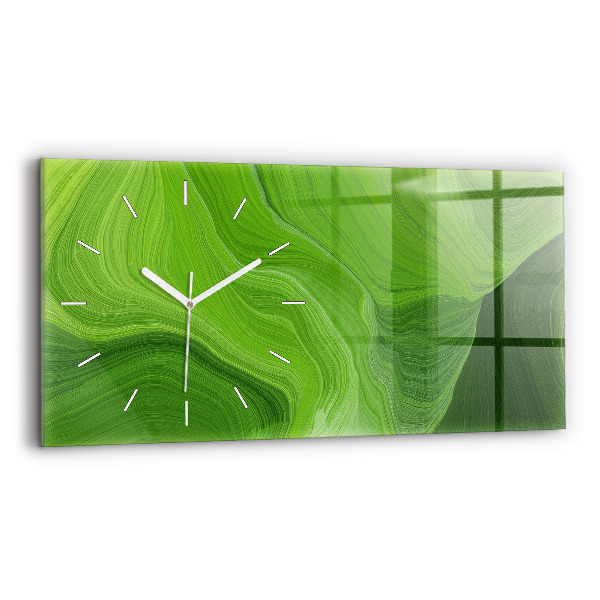 Horloge rectangulaire horizontale Vagues modernes