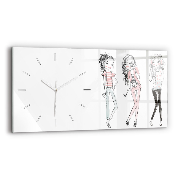 Horloge horizontale en verre Mode féminine