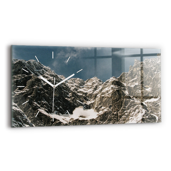 Horloge horizontale en verre Monts Watzmann